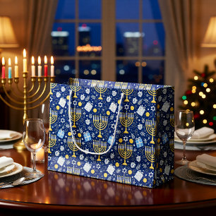 Hanukkah Menorah Gift Bag