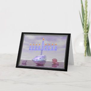 Hanukkah Menorah Holiday Card