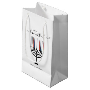 Hanukkah Menorah Holiday Gift Bag