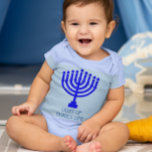 Hanukkah Menorah Light of My Life Baby Bodysuit<br><div class="desc">This cute holiday shirt depicts a menorah and can be customised with any name or title to show your affection!</div>