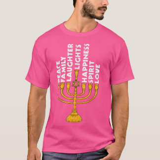 Hanukkah Menorah Lights Family T-Shirt