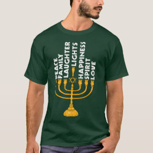 Hanukkah Menorah Lights Family T-Shirt