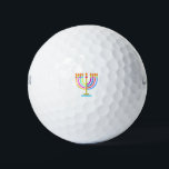 Hanukkah Menorah Lights Holiday symbol Golf Balls<br><div class="desc">Hanukkah Menorah Lights Holiday symbol. Hanukkah Colourful Modern Logo Decoration. Israel,  Jerusalem. Sofiartmedia Modern Design 2023 gifts Sports,  Toys & Games > Sports & Outdoor > Sports Equipment > Golf > Golf Balls</div>