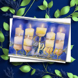 Hanukkah Menorah Peace Watercolor<br><div class="desc">Hanukkah Menorah Peace Watercolor</div>