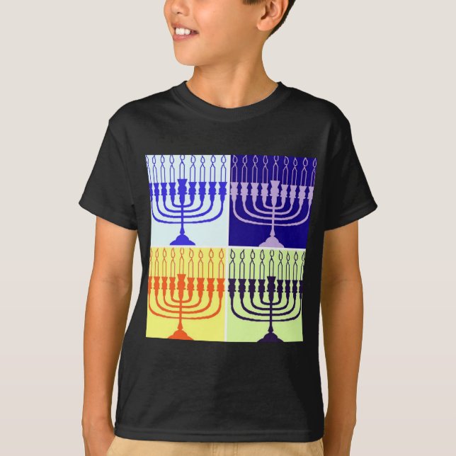 Hanukkah Menorah T-Shirt (Front)
