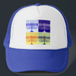 Hanukkah Menorah Trucker Hat<br><div class="desc">Hanukkah candles</div>