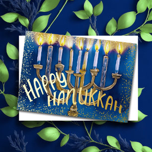 Hanukkah Menorah Watercolor Fun Joyful