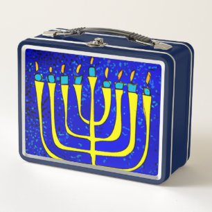 Hanukkah Metal Lunch Box