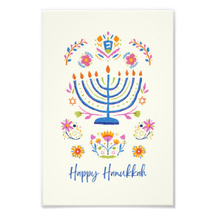 Hanukkah minnorah poster