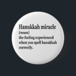 Hanukkah Miracle Funny Chanukah Jewish Definition  6 Cm Round Badge<br><div class="desc">Hanukkah, jewish, jew, chanukah, dreidel, gift, birthday, groovy, christmas, menorah</div>