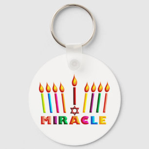 Hanukkah Miracle Key Ring