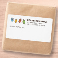 Hanukkah Modern Simple Dreidel Shipping Address