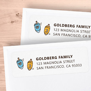 Hanukkah Modern Simple Dreidel Shipping Address