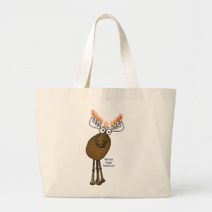 Hanukkah moose! large tote bag
