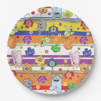 Hanukkah Mouse N Friends Paper Plate