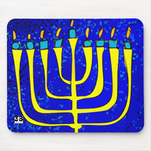 Hanukkah Mouse Pad (Front)
