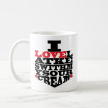Hanukkah Mug "I Love Latkes"<br><div class="desc">Red, black and white Hanukkah mug. "I love latkes with my sour cream" Chanukah Mug. Personalise by deleting, "Happy Chanukah, Bubbie! Love, Amy & Jason", then choose your favourite font style, size, colour and wording to personalise your mug! Create a simply simple gift by adding some goodies to the mug,...</div>