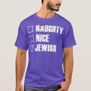 Hanukkah Naughty Nice Jewish Holiday Family Matchi T-Shirt
