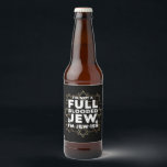 Hanukkah Not Full Blooded Jew Jewish Chanukah Beer Bottle Label<br><div class="desc">Hanukkah Not Full Blooded Jew Jewish Chanukah</div>