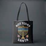 Hanukkah Not Today Santa Jewish Chanukah  Tote Bag<br><div class="desc">Hanukkah Not Today Santa Jewish Chanukah</div>