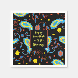 Hanukkah Paisley Napkin