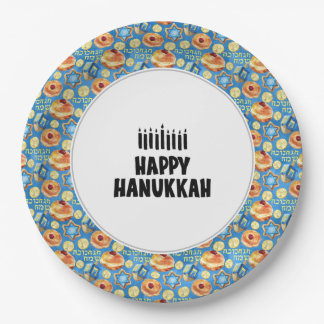 Hanukkah paper plate