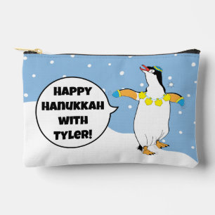 Hanukkah Penguin Says Accessory Pouch