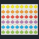 Hanukkah Personalise Giftwrap "Dreidel Colours" Wrapping Paper<br><div class="desc">Personalise your very own Hanukkah Gift Wrapping Paper "Dreidel Colours" Personalise by deleting text, "The Steins" "Happy" and "Hanukkah" and adding your own text on wrapping paper. Choose your favourite font style, colour, and size. Lots of text editing tools, too. Make it fun! Enjoy my newest wrapping paper design. Price...</div>