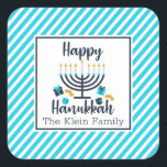 Hanukkah Personalised Sticker<br><div class="desc">Happy Hanukkah Personalised Gift Sticker</div>