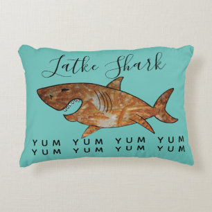 Hanukkah Pillow Latke Shark