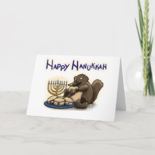 Hanukkah Platypus Card