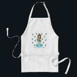 Hanukkah Princess Standard Apron<br><div class="desc">Hanukkah Princess holds a lighted Menorah,  has the Star of David on her dress (and earrings) and is surrounded by dreidels! A beautiful princess for the holiday season and a great Hanukkah gift for girls.</div>