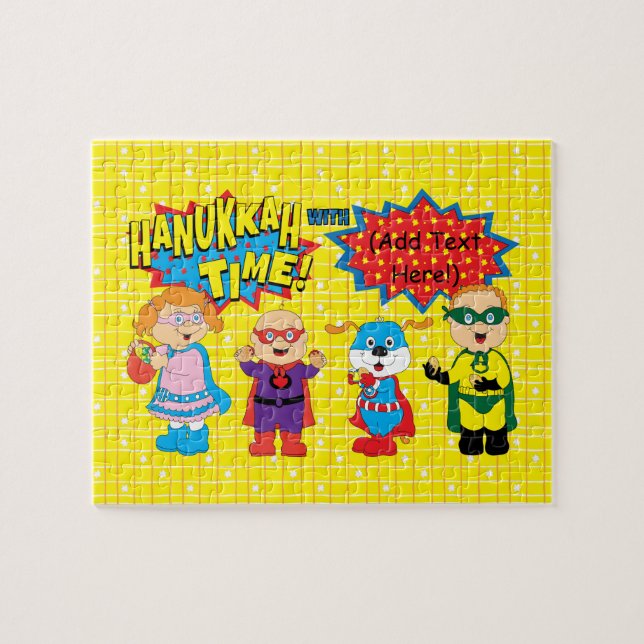 Hanukkah Puzzle Super Hanukkah Heroes (Horizontal)