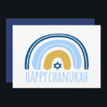 HANUKKAH Rainbow Menorah Dreidel Greeting Card<br><div class="desc">Our Rainbow Menorah Hanukkah Greeting card has a popular Rainbow design that flips over to become a cheerful Hanukkah/ Chanukah menorah. This modern design is a beautiful, fun way to wish family and friends a Happy Hanukkah in style. Text on the reverse can be personalised/changed Enquiries: message us or email...</div>