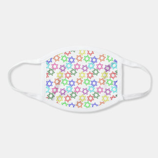 hanukkah rainbow star of david face mask