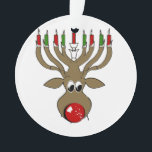 Hanukkah Reindeer Ornament<br><div class="desc">LGBT Shirts and Gifts for Everyone from LGBTshirts.com Browse over 10, 000 Gay Pride Flag Gifts, LGBT Humor, Equality, Slang, & Culture Designs. The Most Unique Gay, Lesbian Bi, Trans, Queer, and Intersexed Apparel on the web. You'll find everything from Gay to Z @ http://www.LgbtShirts.com FIND US ON: THE WEB:...</div>