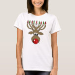 Hanukkah Reindeer -.png T-Shirt<br><div class="desc">Hanukkah Humour Gifts Shop Hanukkah T-shirts and Holiday Apparel from LgbtShirts.com Browse 10, 000 Humour and Holiday Products including Holiday T-shirts, Holiday Tanks, Holiday Hoodies, Holiday Stickers, Holiday Buttons, Holiday Mugs, Holiday Posters, Holiday Hats, Holiday Cards and Holiday Magnets. SHOP NOW AT: http://www.LGBTshirts.com FOLLOW US ONLINE: FACEBOOK: http://www.facebook.com/glbtshirts TWITTER: http://www.twitter.com/glbtshirts...</div>