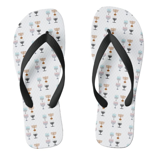 Hanukkah Religion Judaism Jew Jandals (Footbed)