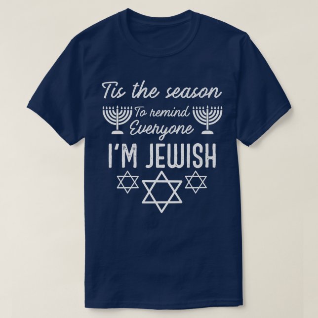 Hanukkah s Everyone I'm Jewish Menorah Hanukkah  T-Shirt (Design Front)