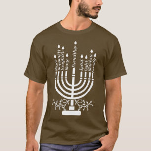 Hanukkah s Jewish Menorah Hanukkah  T-Shirt