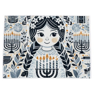 Hanukkah Sameach Celebration Gift Bag: Unwrap the  Large Gift Bag