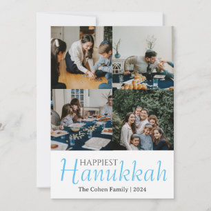 hanukkah sameach Hanukkah family photo Collage Holiday Card