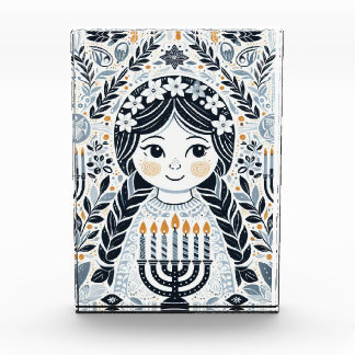 Hanukkah Sameach Radiance Photo Block: Preserve
