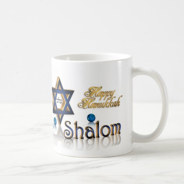 Hanukkah Shalom mug (Right)