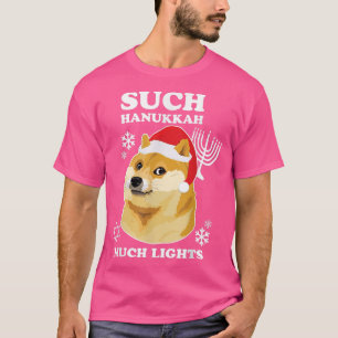 Hanukkah Shibe Doge Such Hanukkah Much Lights T-Shirt