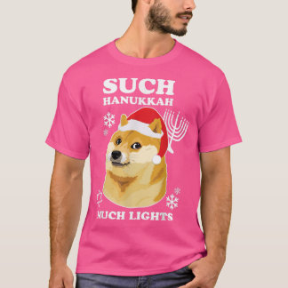 Hanukkah Shibe Doge Such Hanukkah Much Lights T-Shirt