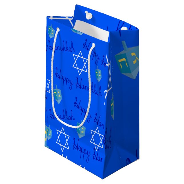 Hanukkah Small Gift Bag (Front Angled)
