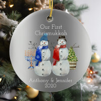Hanukkah Snowman Christmas Our First Chrismukkah 2