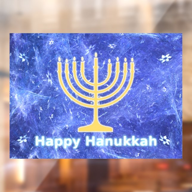 Hanukkah Snowstorm Menorah (Sheet 2)
