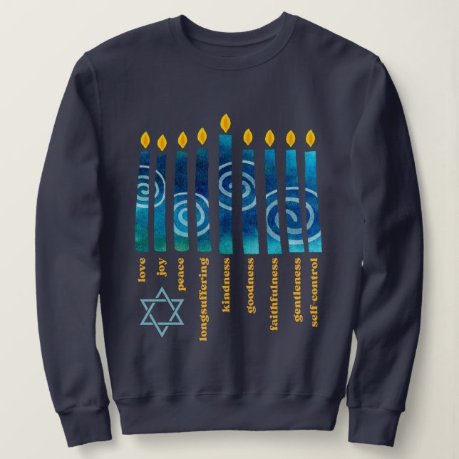 HANUKKAH Spiritual Fruit Sweatshirt (Design Front)